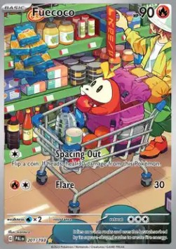 RAW Cards - Fuecoco (PAL201) - NM | Pokemon Paldea Evolved