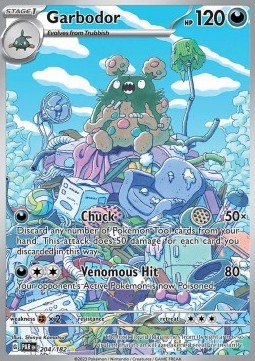 RAW Cards - Garbodor (PAR204) - NM | Pokemon Paradox Rift