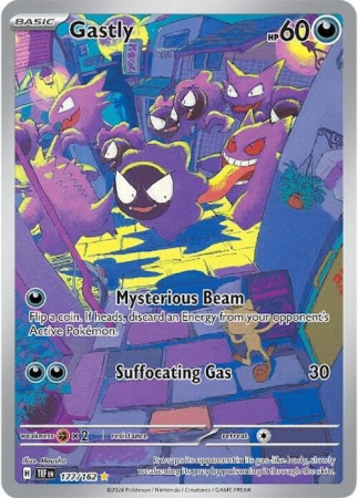 RAW Cards - Gastly (TEF 177) - NM | Pokemon Temporal Forces