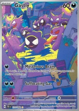 RAW Cards - Gastly (TEF177) - NM | Pokemon Temporal Forces