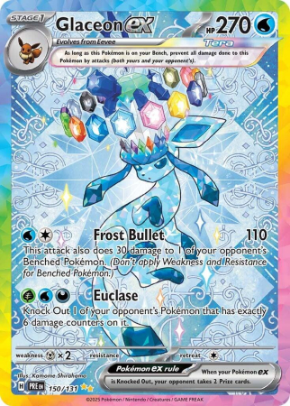 RAW Cards - Glaceon ex (PRE150) - NM | Pokemon Prismatic Evolutions