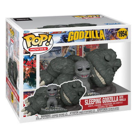 Godzilla Super Sized POP! Movies Vinyl Figure Sleeping Godzilla with Minilla 15 cm [1]