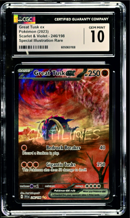 GRADED Cards - Great Tusk ex (SVI 246) | Graded CGC 10 [GEM MINT] - Pokemon Scarlet & Violet Base Set