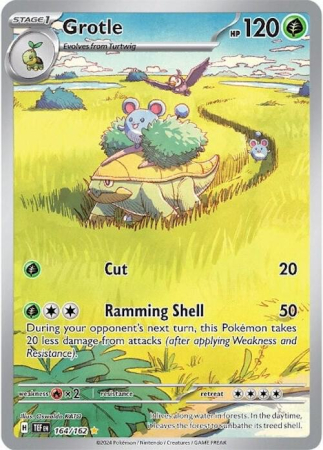 Pokemon SV: Temporal Forces - Grotle (TEF 164) - NM | Pokemon Temporal Forces