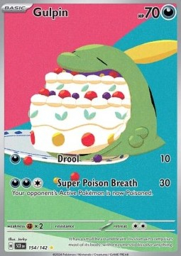 RAW Cards - Gulpin (SCR154) - NM | Pokemon Stellar Crown