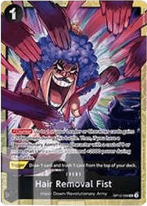 Cartonase - Hair Removal Fist (OP12-098) (V.1) - NM | One Piece TCG: Promos