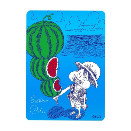 Precomenzi - Metakira Luffy Watermelon - Natsucomi Card [Eiichiro Oda Signed]