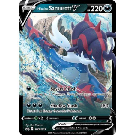 Pokemon SWSH: Black Star Promos - Hisuian Samurott V (SWSH239) - NM | Pokemon SWSH Black Star Promos