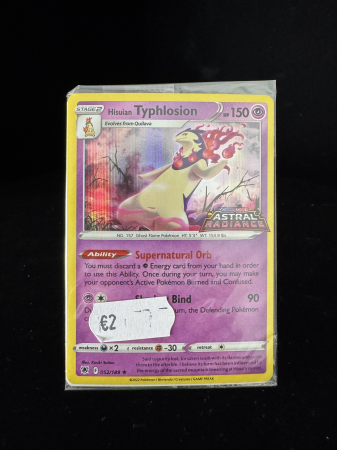 Hisuian Typhlosion (ASR052) sealed GAMESTOP STAMPED - NM | Pokemon Astral Radiance [1]