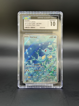 CGC Cards - Horsea (SFA 067) | Graded CGC 10 [GEM MINT] - Pokemon Shrouded Fable