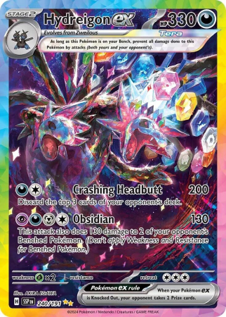 RAW Cards - Hydreigon (SSP240) - NM | Pokemon Surging Sparks