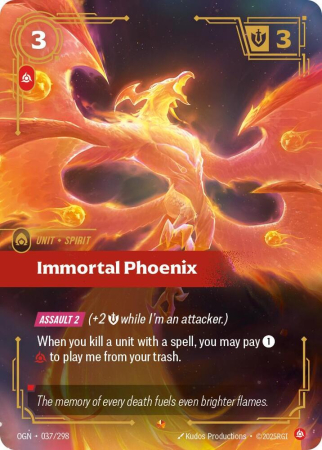 RAW Cards - Immortal Phoenix (OGN037) - NM | Riftbound Origins