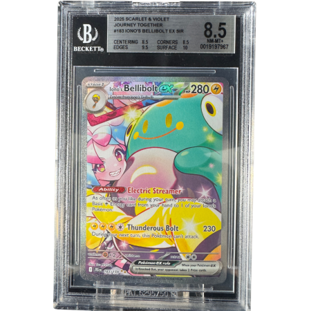 GRADED Cards - Iono's Bellibolt (JTG183) - Graded BGS 8.5 [NM-MT+] | Pokemon Journey Together