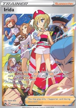 RAW Cards - Irida (CRZ GG63) | Graded CGC 10 [GEM MINT] - Pokemon Crown Zenith Trainer Gallery