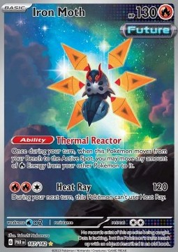 RAW Cards - Iron Moth (PAR187) - NM | Pokemon Paradox Rift