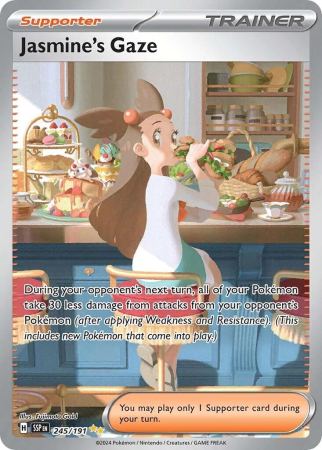 RAW Cards - Jasmine's Gaze (SSP245) - NM | Pokemon Surging Sparks