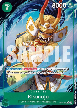 RAW Cards - Kikunojo (EB04-012) (V.2) - NM | One Piece The Azure Sea's Seven