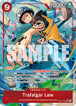 Cartonase - Trafalgar Law (OP14-009) (V.2) - NM | One Piece TCG: The Azure Sea's Seven