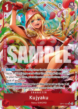 Cartonase - Kujyaku (OP11-004) (V.2) - NM | One Piece A Fist of Divine Speed