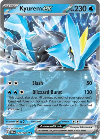 RAW Cards - Kyurem ex (BLK028) - NM | Pokemon Black Bolt