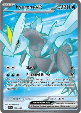 RAW Cards - Kyurem ex (BLK157) - NM | Pokemon Black Bolt