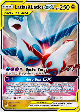 RAW Cards - Latias & Latios GX (TEU 113) - GD | Pokemon Team Up