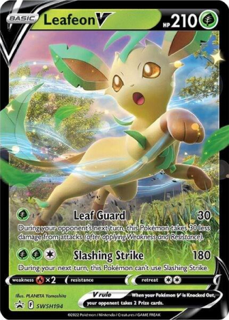 RAW Cards - Leafeon V (SWSH194) - NM | Pokemon SWSH Black Star Promos