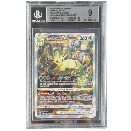 GRADED Cards - Leafeon VSTAR (CRZ GG35) | Graded BGS 9 [MINT] - Pokemon Crown Zenith Trainer Gallery