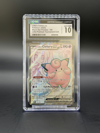 CGC Cards - Lillie's Clefairy ex (SVP 195) | Graded CGC 10 [GEM MINT] - Pokemon SV Black Star Promos