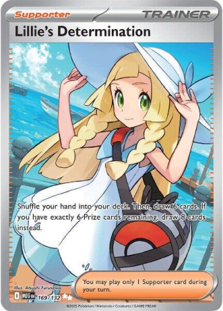 RAW Cards - Lillie's Determination (MEG169) - NM | Pokemon Mega Evolution