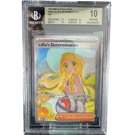 GRADED Cards - Lillie's Determination (MEG184) - Graded BGS 10 [PRISTINE] | Pokemon Mega Evolution
