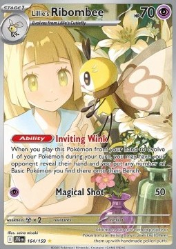 RAW Cards - Lillie's Ribombee (JTG164) - NM | Pokemon Journey Together