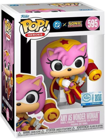 DC x Sonic the Hedgehog POP! Heroes Vinyl Figure Amy as Wonder Woman 9 cm [1]