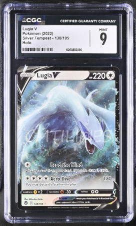 GRADED Cards - Lugia V (SIT 138) | Graded CGC 9 [MINT] - Pokemon Silver Tempest