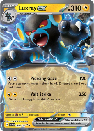 RAW Cards - Luxray ex (TWM068) - NM | Pokemon Twilight Masquerade