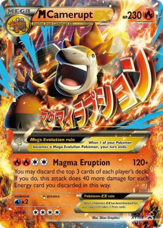 Cartonase - MCamerupt EX (XYPR 198) - NM | Pokemon XY Black Star Promos