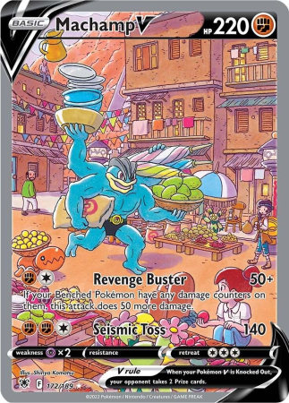 RAW Cards - Machamp V (ASR172) - NM | Pokemon Astral Radiance