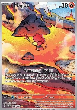 RAW Cards - Magby (PAR186) - NM | Pokemon Paradox Rift