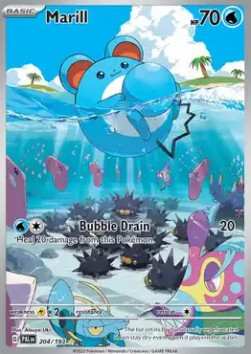 RAW Cards - Marill (PAL204) - NM | Pokemon Paldea Evolved