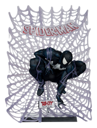 Figurine - Marvel Collection PVC Statue 1/6 Spider-Man (Spider-Man #1)(Black Suit)(Chase) 15 cm