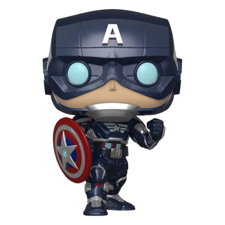 FUNKO - Marvel's Avengers (2020 video game) POP! Marvel Vinyl Figure Captain America 9 cm