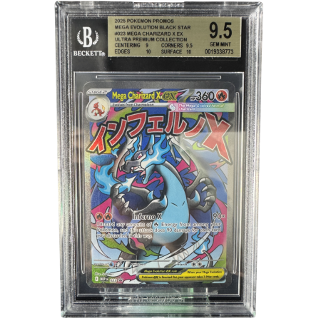 GRADED Cards - Mega Charizard X ex (MEP023) - Graded BGS 9.5 [GEM MINT] | Pokemon MEG Black Star Promos