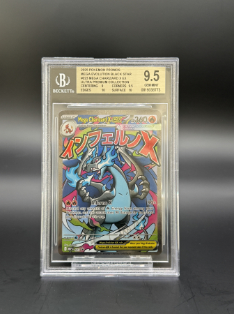BGS Cards - Mega Charizard X ex (MEP023) - Graded BGS 9.5 [GEM MINT] | Pokemon MEG Black Star Promos