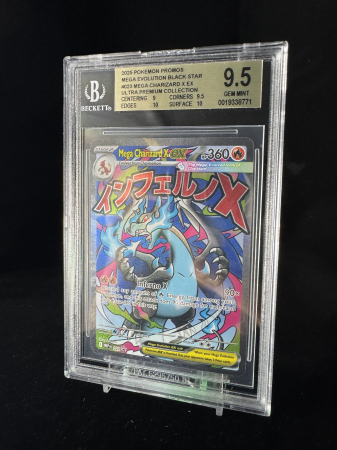 Mega Charizard X ex (MEP023) - Graded BGS 9.5 [GEM MINT] | Pokemon MEG Black Star Promos [4]