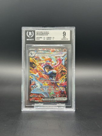 GRADED Cards - Greninja ex (TWM 214) - Graded BGS 9 [MINT] | Pokemon Twilight Masquerade