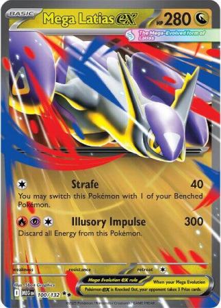 RAW Cards - Mega Latias ex (MEG100) - NM | Pokemon Mega Evolutions