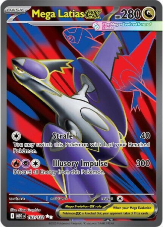 RAW Cards - Mega Latias ex (MEG163) - NM | Pokemon Mega Evolution