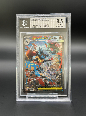 BGS Cards - Mega Lucario ex (MEG179) - Graded BGS 8.5 [NM-MT+] | Pokemon Mega Evolution