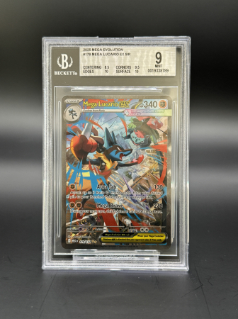 BGS Cards - Mega Lucario ex (MEG179) - Graded BGS 9 [MINT] | Pokemon Mega Evolution
