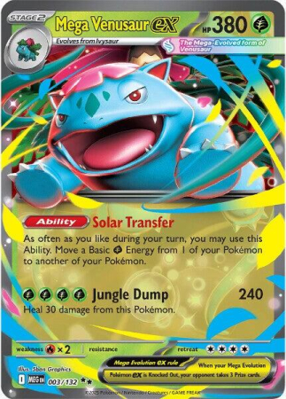 RAW Cards - Mega Venusaur ex (MEG003) - NM | Pokemon Mega Evolutions